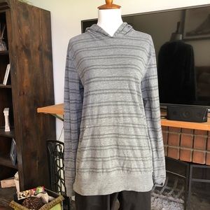 Men’s Grey stripped hoodie, size Medium. “Pacsun”
